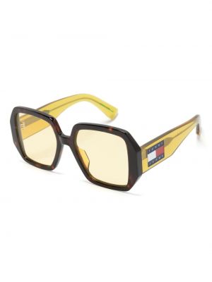 Oversize sonnenbrille Tommy Hilfiger gelb