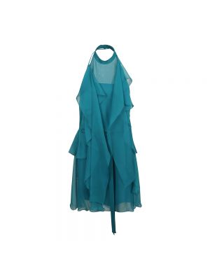 Zielona sukienka mini Alberta Ferretti