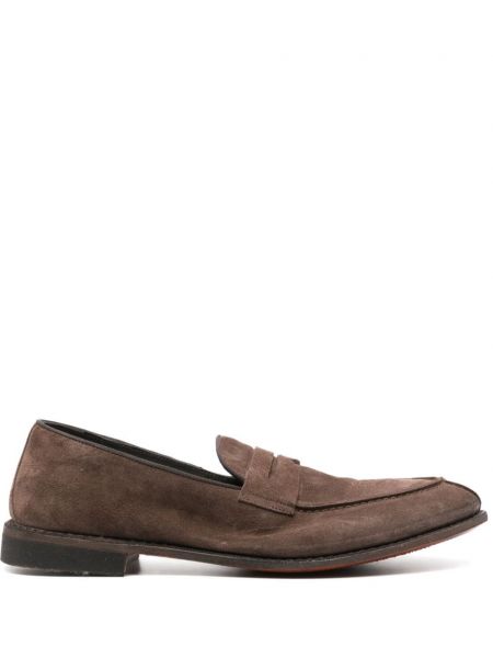 Seemisnahksed loafer-kingad Alberto Fasciani pruun