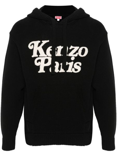 Hoodie en tricot Kenzo noir