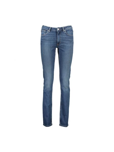 Slim fit skinny jeans Gant blau