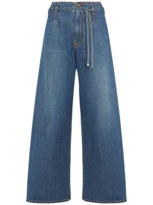 Modré džíny s vysokým pasem relaxed fit Etro