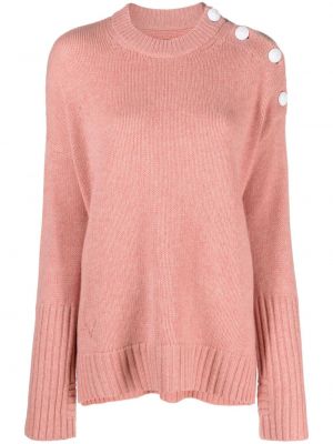 Кашмирен пуловер Zadig&voltaire розово