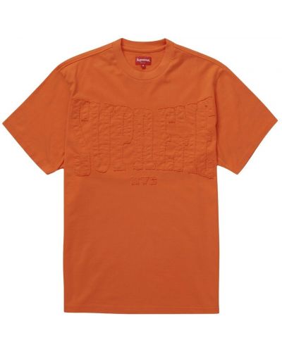 T-shirt Supreme, pomarańczowy