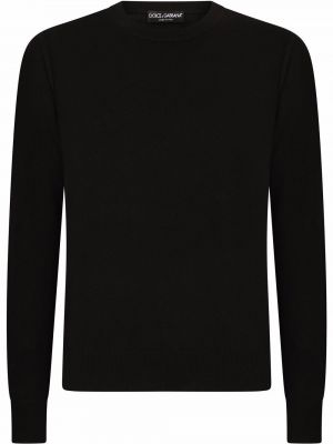 Pull en cachemire en tricot Dolce & Gabbana noir