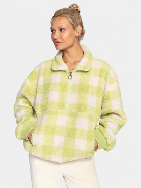 Fleece μπλούζα Billabong πράσινο