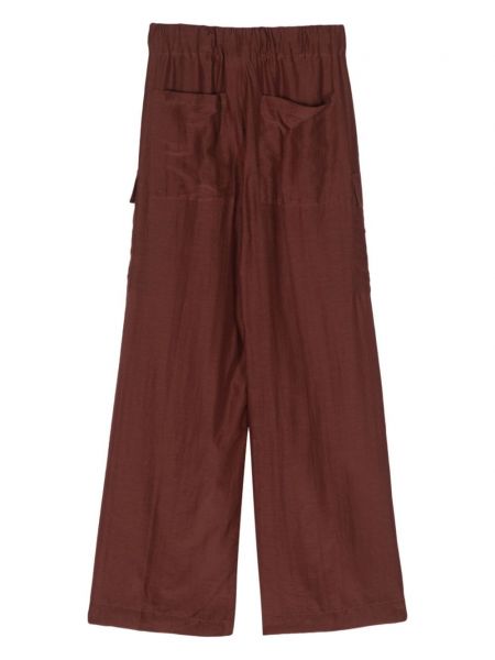Pantalon cargo avec poches Semicouture marron