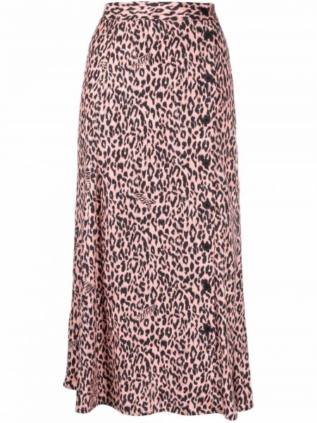 Falda midi con estampado leopardo Zadig&voltaire rosa