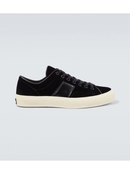 Sneakers in velluto Tom Ford nero