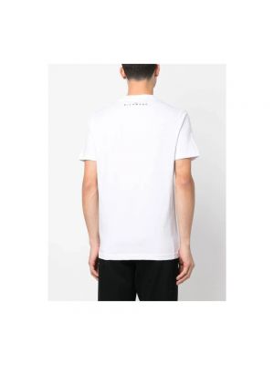Camiseta de algodón con estampado John Richmond blanco