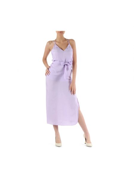 Vestido midi Armani Exchange violeta
