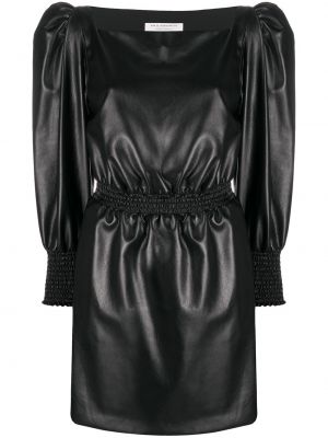 Mini obleka z puhastimi rokavi Philosophy Di Lorenzo Serafini črna