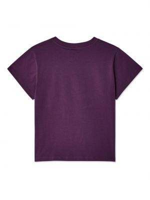 T-krekls ar apdruku ar apaļu kakla izgriezumu Charles Jeffrey Loverboy violets
