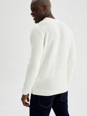 Пуловер Defacto, білий