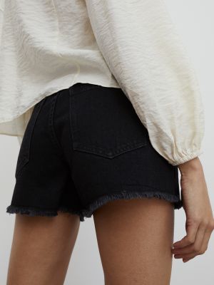 Shorts en jean Edited noir