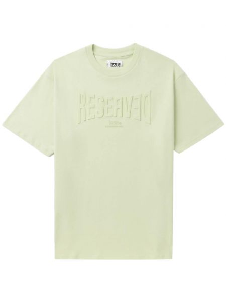 T-shirt avec imprimé slogan Izzue vert