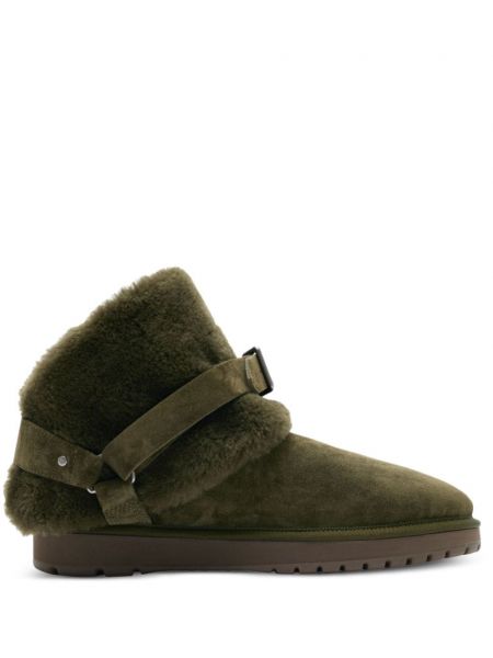 Bottines à boucle Burberry vert