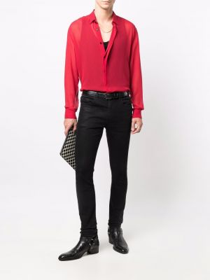 Camisa manga larga Saint Laurent rojo