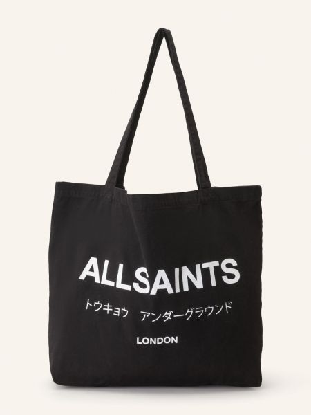 Shopper kabelka Allsaints černá
