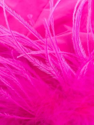 Rukavice z peří Styland růžové