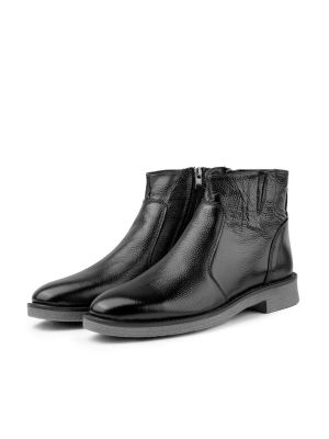 Kožené chelsea boots na zip Ducavelli černé