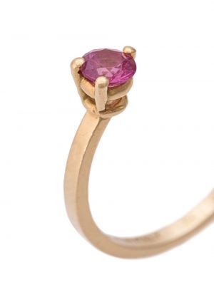 Z růžového zlata puntíkatý prsten Delfina Delettrez