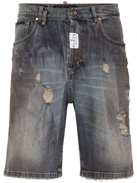 Denimshorts Philipp Plein grå