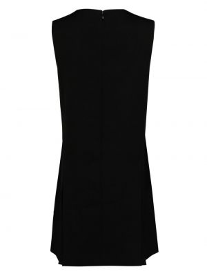 Kleid mit v-ausschnitt mit plisseefalten Juun.j schwarz
