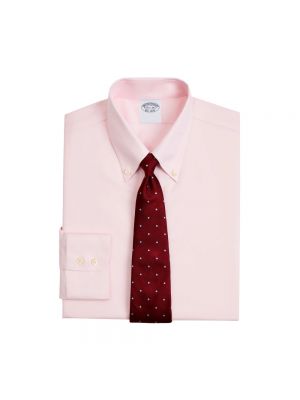 Slim fit hemd mit geknöpfter aus baumwoll Brooks Brothers pink