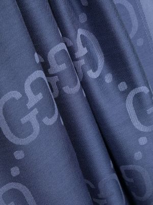 Žakárový šál Gucci Pre-owned modrý