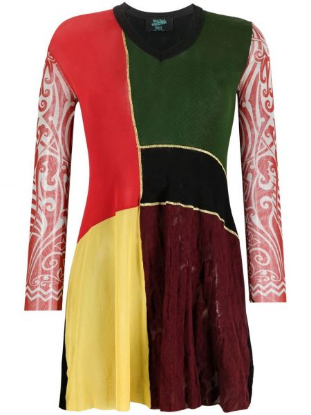 Przezroczyste sukienka długa z długim rękawem Jean Paul Gaultier Pre-owned - сzarny