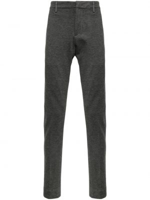 Pantaloni chino slim fit di cotone Dondup grigio