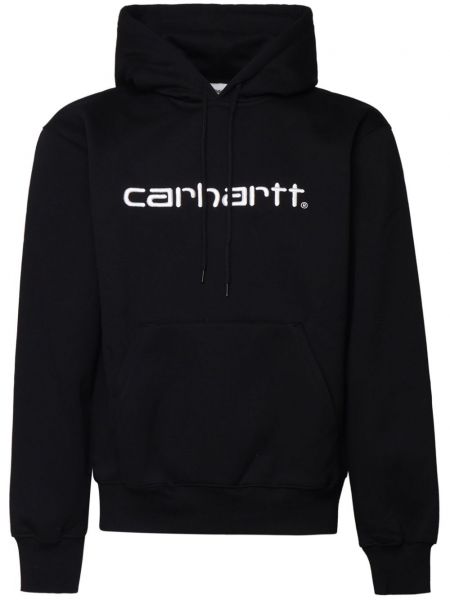 Baskılı hoodie Carhartt Wip siyah