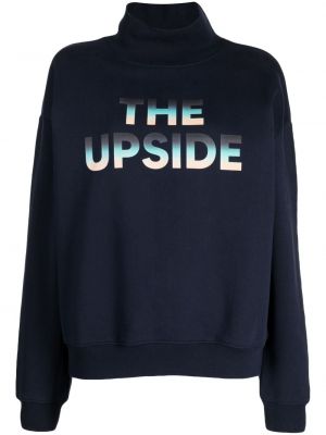 Raštuotas džemperis The Upside mėlyna