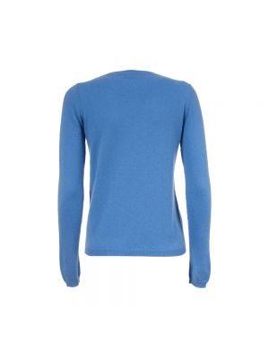 Jersey de tela jersey con estampado de cachemira de cuello redondo Aspesi azul
