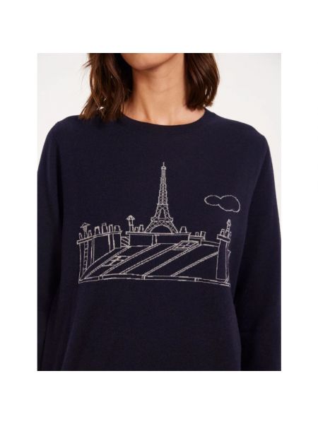 Sweter Ines De La Fressange Paris niebieski
