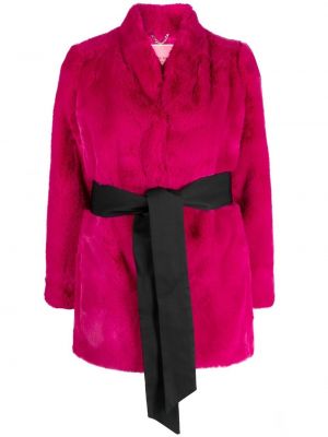 Manteau de fourrure Kate Spade rose