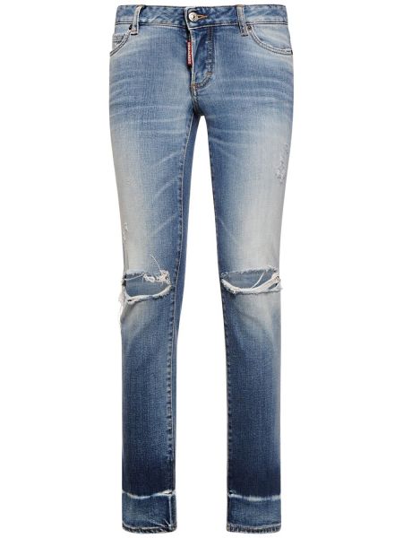 Skinny fit džínsy s nízkym pásom Dsquared2