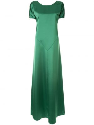 Вечернее платье атласное Cédric Charlier, зеленое