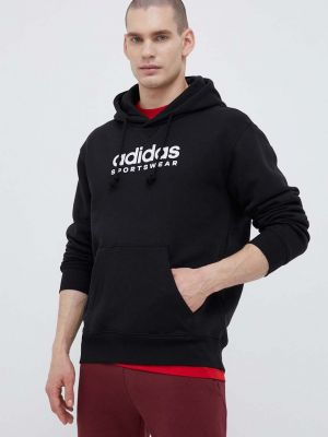 Geacă cu glugă Adidas negru