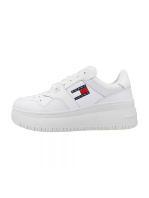 Sneakersy na platformie Tommy Jeans białe