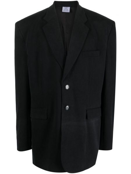 Oversized blazer Vetements črna