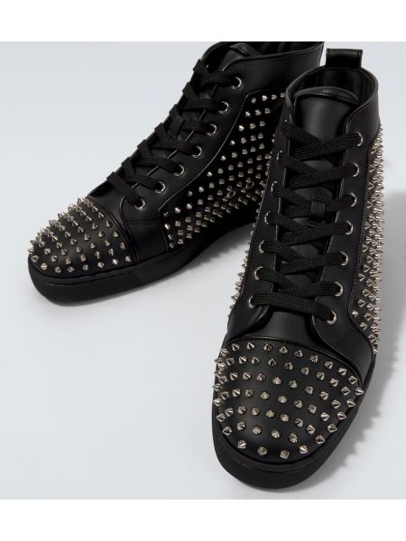 Deri sneaker Christian Louboutin siyah