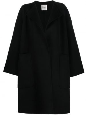 Παλτό σε φαρδιά γραμμή Toteme μαύρο