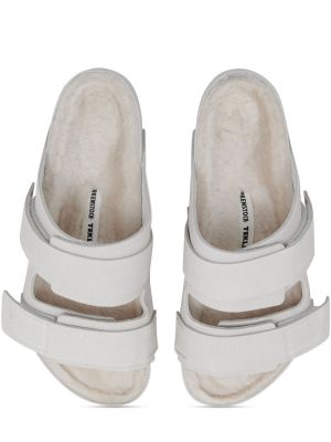 Zamšādas sandales Birkenstock Tekla balts
