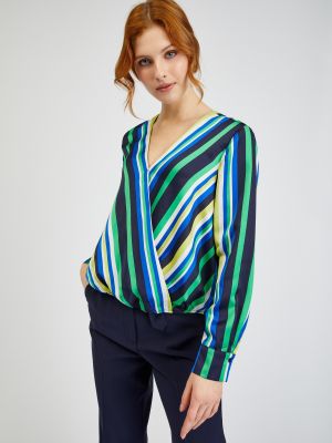 Сатенена блуза на райета Orsay