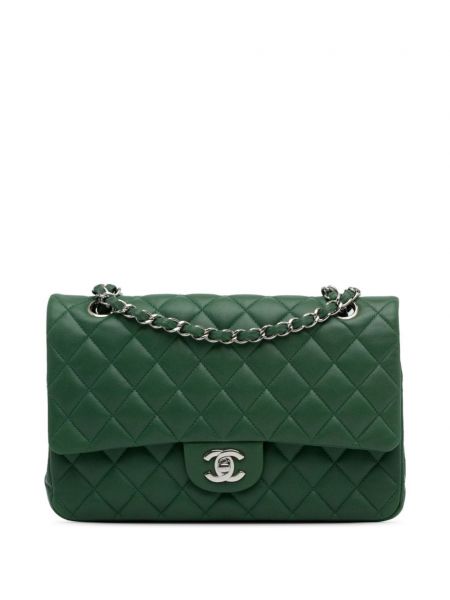 Klasická kabelka Chanel Pre-owned zelená