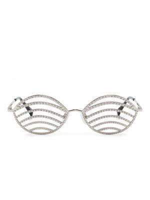 Okulary przeciwsłoneczne Linda Farrow srebrne