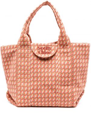 Nákupná taška See By Chloé oranžová