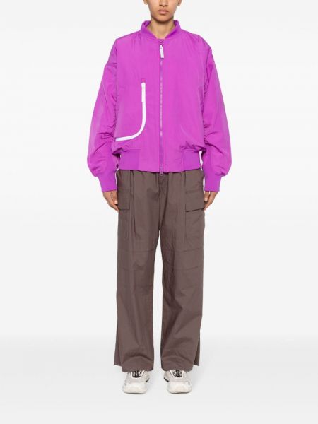 Blouson bomber avec applique Adidas By Stella Mccartney violet